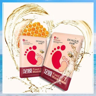 มาส์กเท้า Bioaqua Foot Mask เพิ่มความชุ่มชื้น ผิวเท้าเนียนนุ่มชุ่มชื้น ลดเท้าแตก ผลิตภัณฑ์ดูแลเท้า