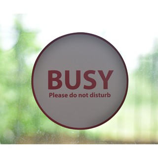 ( มีพร้อมส่ง ) 💥 ถูกที่สุด 💥 ป้ายแปะ  BUSY Please do not disturb ด้านหลัมีเทปกาวสองหน้า