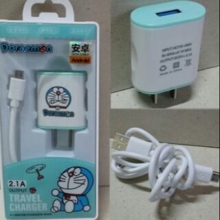 สายชาร์ต พร้อม หัวปลั๊ก โดเรม่อน Doraemon ตัวแปลงไฟ จาก สาย USB เป็นปลั๊กไฟบ้านค่ะ