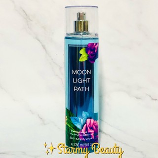 " Moon Light Path "  Body Mist Bath&amp;Body Works Signature Collection 236 ml.กลิ่นหอมของสาวอ่อนโยน น่ารัก นุ่มนวลมีเสน่ห์