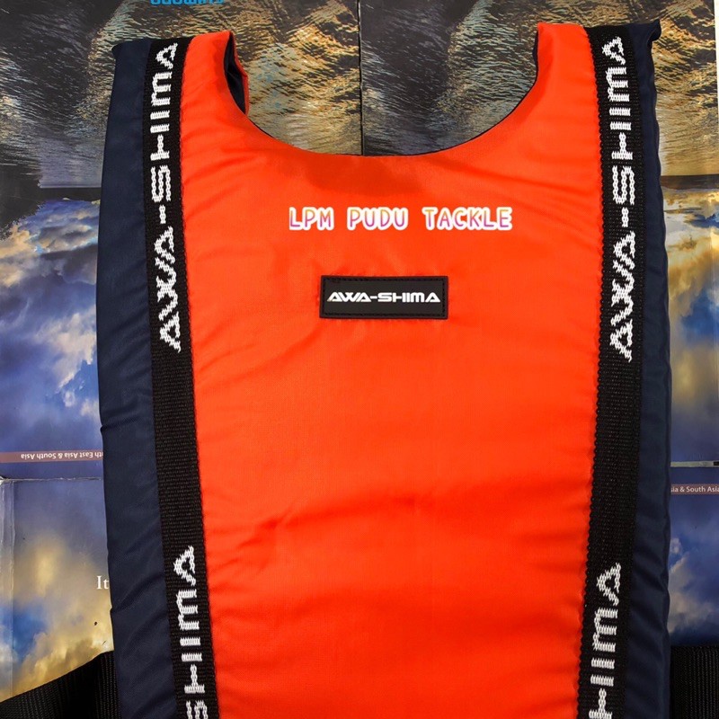 AWAOSHIMA ASLJ-02 LIFE JACKET สีส้ม / สีเหลือง