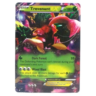 Trevenant EX Card โอร็อต 19/160 Pokemon Card Gold Flash Light (Glossy) ภาษาอังกฤษ