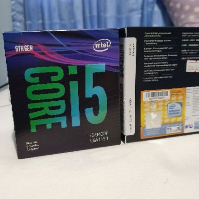 intel core i5 9400F ของใหม่ มือหนึ่ง ยังไม่แกะซีล