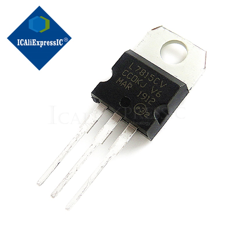 10pcs L7815CV TO220 L7815 TO-220 7815 LM7815 MC7815 ท่อปรับแรงดันไฟฟ้าแบบเสถียรใหม่ในสต็อก