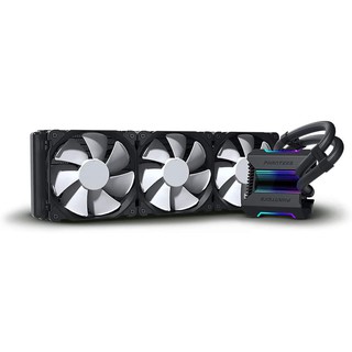 Phanteks Glacier One 360MP D-RGB AIO Liquid CPU Cooler, Infinity Mirror Pump Cap Design, 2X Silent 120mm MP PWM Fans