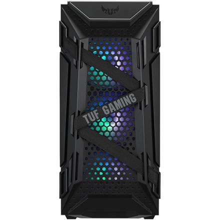 CASE (เคสเกมมิ่ง) ASUS TUF GAMING GT301 Mid-Tower Case Fits ATX with Tempered Glass Black