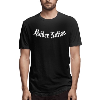 เสื้อยืดครอปพร้อมส่ง เสื้อยืดคอกลม ผ้าฝ้าย พิมพ์ลาย The Last Raider Nation Addict Raiders Las Vegas Fan Football สําหรับ