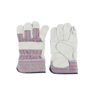 ถุงมือหนังผ้าลาย 13155TL L เทา   ถุงมือยาง  Patterned Leather Gloves 13155TL L Gray