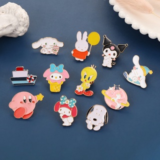 เข็มกลัด รูปการ์ตูนอะนิเมะ Kuromi Puppy Enamel Pin Pink Planet 11 แบบ อุปกรณ์เสริม สําหรับเก็บสะสม ของขวัญให้เพื่อน