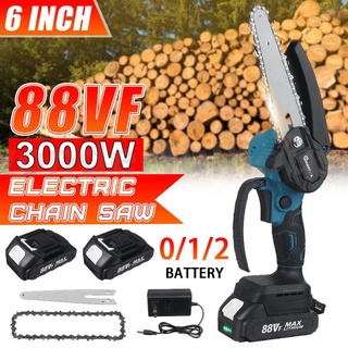 เลื่อยโซ่ไฟฟ้า 18V 6 นิ้ว 10000rpm 1200W พร้อมแบตเตอรี่ สําหรับ Makita