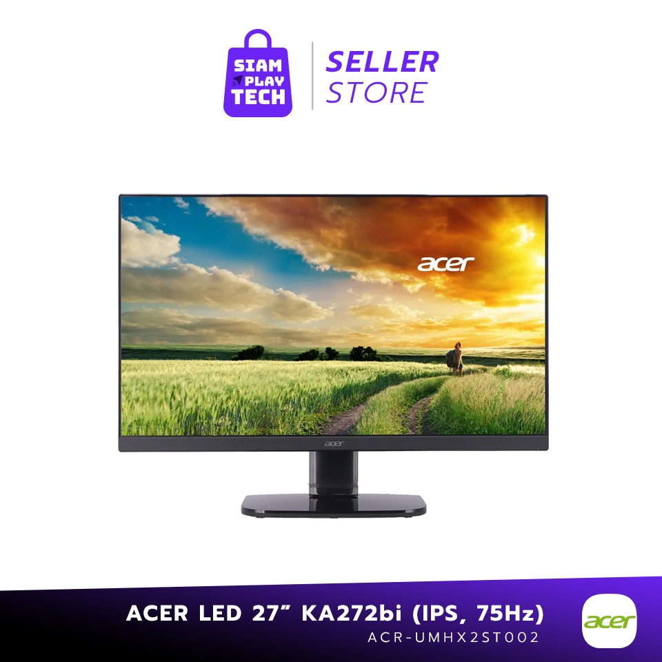 ACER LED Monitor KA272Abi - 27"/VA/75Hz/1ms (หน้าจอคอมพิวเตอร์)