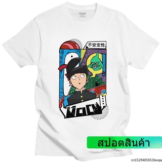 เสื้อยืดแขนสั้นพิมพ์ลายกราฟฟิก Manga Mob Psycho สําหรับผู้ชาย