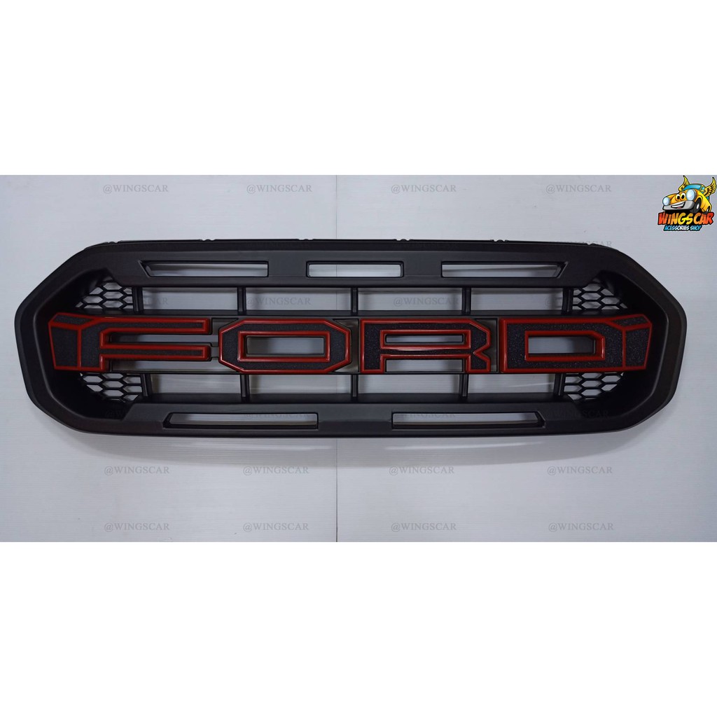 [ E-TAX ] กระจังหน้าแต่ง Ford Ranger 2018-2021 สำหรับ Xlt Xls Xl+ Raptor ตรงรุ่น F.8 (RR)