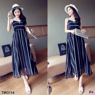 Maxxi Dress สายเดี่ยว (โค้ดช้อปฟรี 120 บาท)