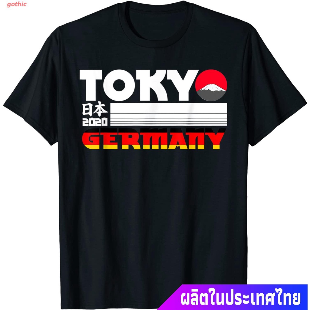 gothic เสื้อยืดยอดนิยม Germany Tokyo World Games 2020 T-Shirt Short sleeve T-shirts