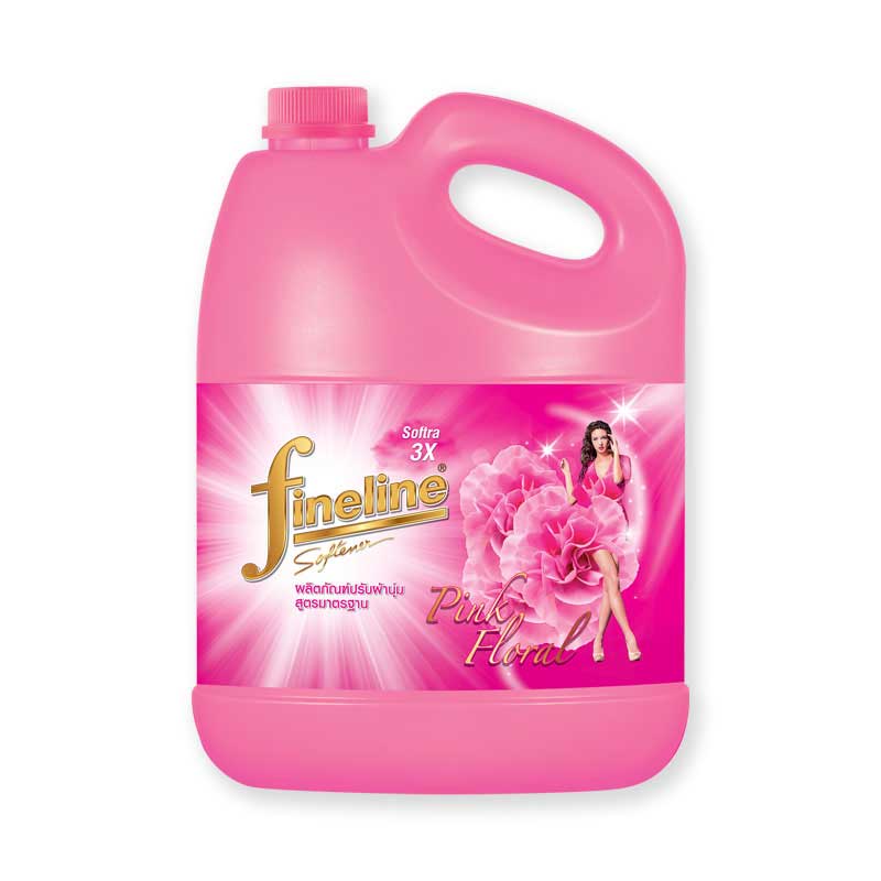 FINELINE SOFTENER 3500 ML*1 PINK ไฟน์ไลน์ น้ำยาปรับผ้านุ่ม สวีทฟลอรัล สีชมพู ขนาด 3500 มล. x 1 แกลลอ