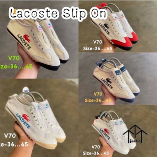 Lacoste Slip On  🌵🌈 แบบสวม งานผ้า