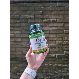 💥พร้อมส่ง 💥Natures Bounty วิตามินD3 125mcg (5000IU) 400 Softgels