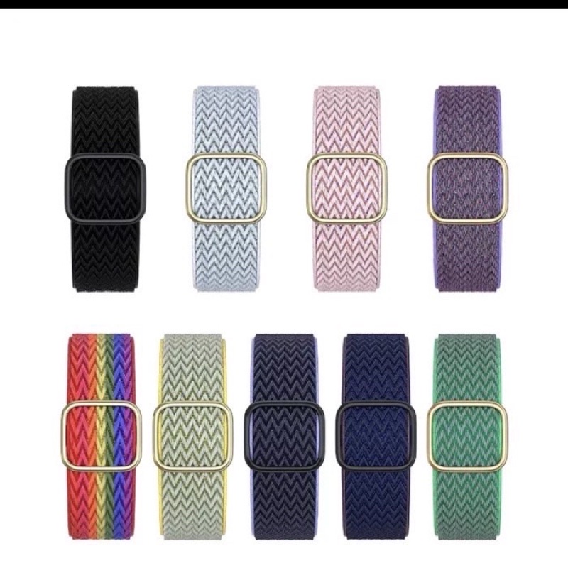 สายผ้ายืด ข้อมือเล็ก-ใหญ่ใส่ได้ปรับขนาดได้ส่วมใส่สบายมี2ขนาด38-40-42mm/42-44-45mm