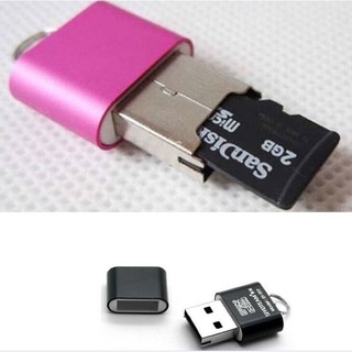 การ์ดรีดเดอร์ TF Mini Micro TF Mini USB  Micro SD TF แบบพกพาหน่วยความจำแฟลชไดรฟ์อะแดปเตอร์การ์ดรีดเดอร์