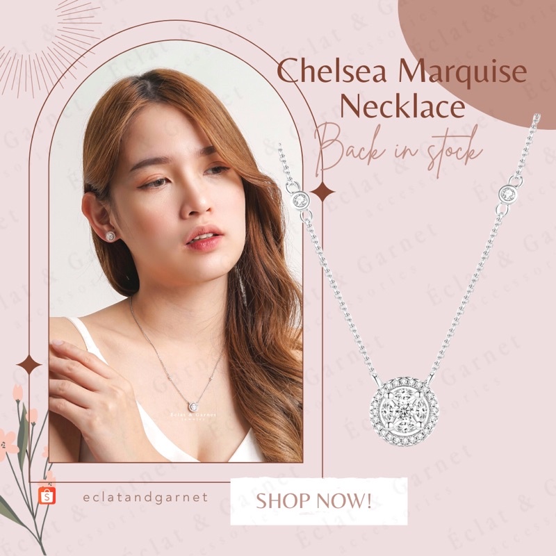 Éclat & Garnet - สร้อยคอรัศมีเชลซี LTE อุปกรณ์เสริมสร้อยคอผู้หญิงดั้งเดิม