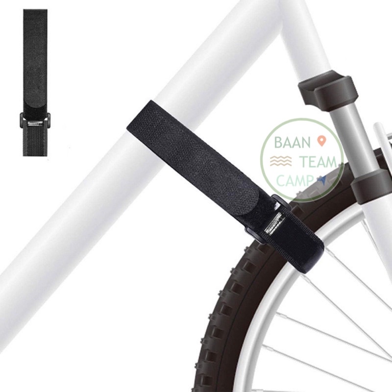 สายรัดNylon สายรัด จักรยาน ล้อ อย่างดี มีกันลื่น สาย รัด ซ่อม จอด ล้อ Rack แร็ค แขวน ท้าย รถ รถจักรย