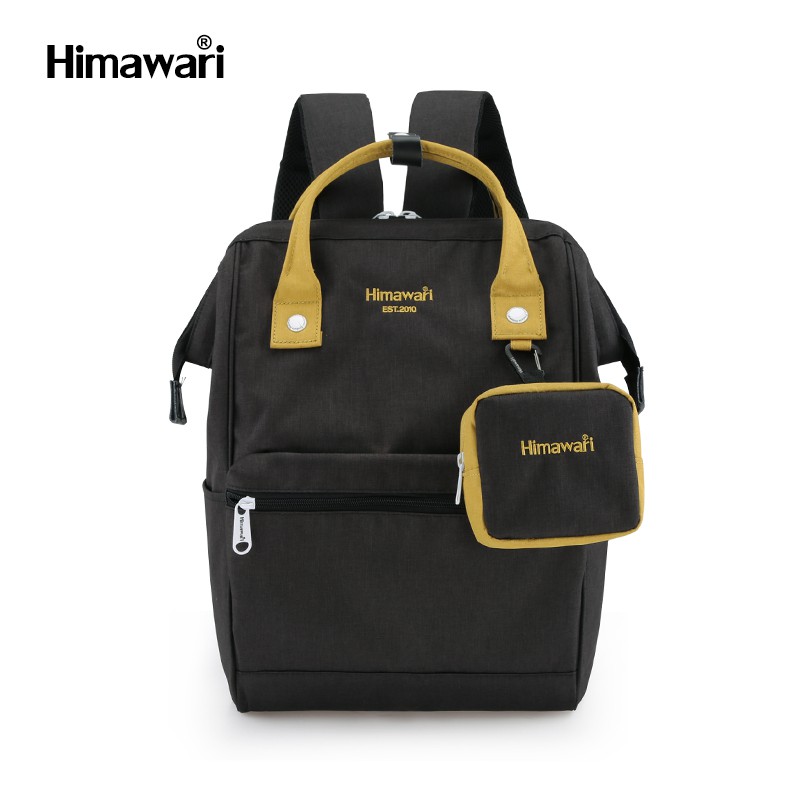 กระเป๋าเป้สะพายหลัง ฮิมาวาริ Himawari Travel Laptop Backpack Black/Yellow 2268
