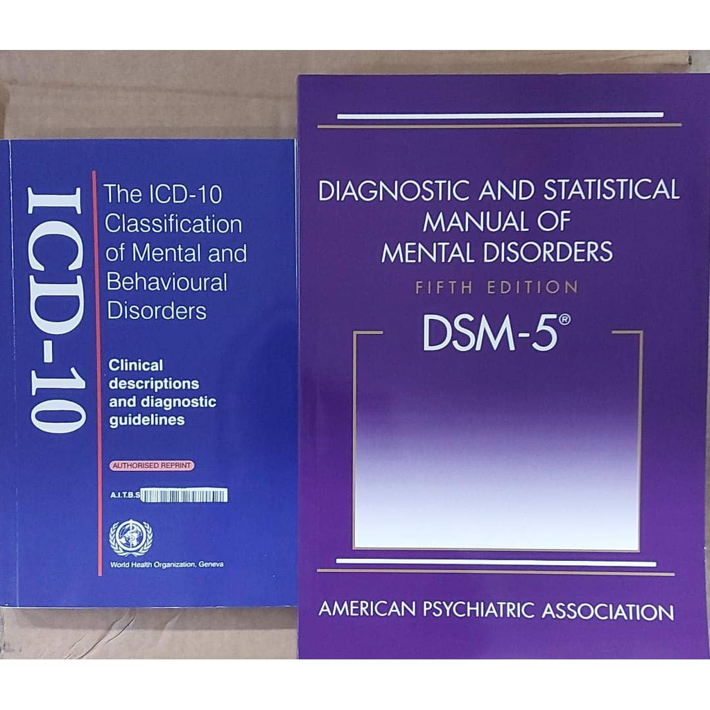 คู่มือการวินิจฉัยและสถิติของลําดับจิตฉบับ 5 และการจําแนกประเภท ICD-10