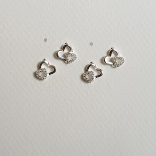 Me.phenomenal : two heart pin (silver925/เงินแท้925)