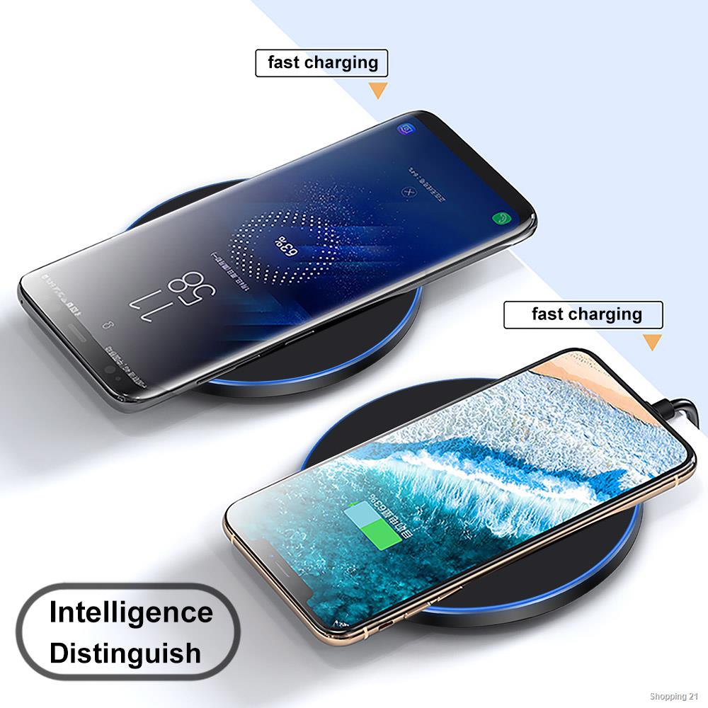 ที่ชาร์จไร้สาย 30w Qi Wireless Charger For Iphone 12 11 Pro Xs Max Mini X Xr 8 Induction Fast 8494