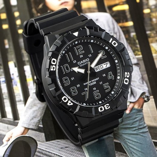 Bigsize นาฬิกาข้อมือ Casio รุ่น MRW-210H MRW-210 MRW-210H-1A ประกันศูนย์ CMG 1ปี ของแท้ 100%