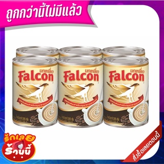 นกเหยี่ยว นมข้นจืด 368 มล. x 6 กระป๋อง Falcon Sterilized Recombined Flavored Milk For Cooking And Bakery 368 ml X48 cans