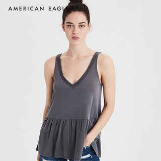 American Eagle Soft &amp; Sexy Sueded Oversized Tank Top เสื้อกล้าม ผู้หญิง ทรงโอเวอร์ไซส์ ผ้านิ่ม (WCL 036-3542-001)