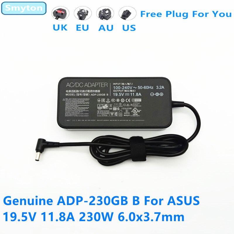 19.5V 11.8A 230W ADP-230GB B AC Power Supply Adapter สําหรับ ASUS ROG ZEPHYRUS S GX531GS G702VS GX50