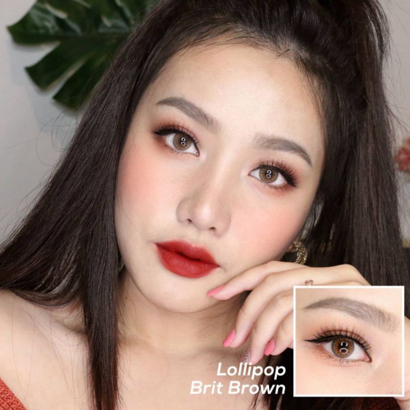 Brit Brown/ Gray คอนแทคเลนส์ Lollipop Contact Lens