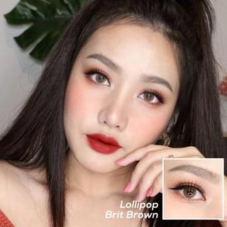 Brit Brown/ Gray คอนแทคเลนส์ Lollipop สไตล์ธรรมชาติ เลนส์Made in Korea