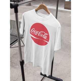 คอตต้อนคอกลมเสื้อยืด เสื้อคู่ Unisex รุ่น CocaCola Edition T-Shirt สวยใส่สบายแบรนด์ Khepri 100%cotton comb พิมพ์สวย รีดท