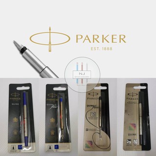 ของแท้**ไส้ปากกา Parker ลูกลื่นและหมึกซึม สีดำและน้ำเงิน