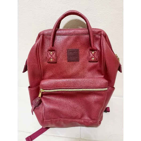 กระเป๋าเป้ Anello#สีแดง#มือสอง