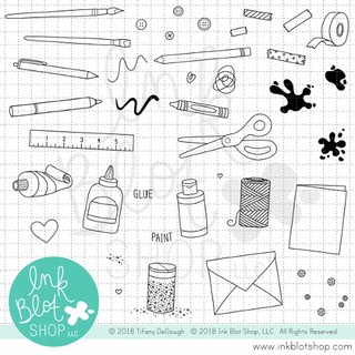 Clear Stamp เคลียร์แสตมป์ ตัวปั้มใส Arts &amp; Crafts Icons ขนาด 6x8 นิ้ว