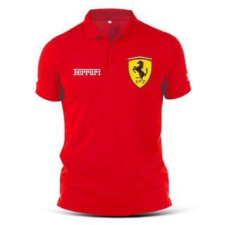 เสื้อโปโลแขนสั้น พิมพ์ลาย FERRARIS NEW SUMMER