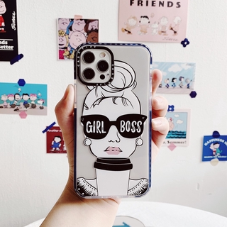 พร้อมสต็อก ของแท้ Casetify เคสโทรศัพท์ ชนิดซิลิโคน TPU แบบนิ่ม ลายการ์ตูนสาวน้อยในแว่นกันแดด แก้วกาแฟ สำหรับ For iPhone 7 8 Plus 7+ 8+ X XS XR 11 11Pro 12 Mini 12Mini Pro Max XSMax SE 2020