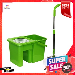 ชุดอุปกรณ์ถังปั่นพร้อมไม้ม็อบ SCOTCH-BRITE รุ่นยืดหดได้ (T3) สีเขียวSPIN BUCKET MOP SET SCOTCH-BRITE (T3) GREEN