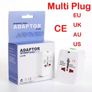 Universal ปลั๊กอะแดปเตอร์ All-In-One AC Adapter อะแดปเตอร์ AU/EU/ US/UK ปลั๊กแปลง