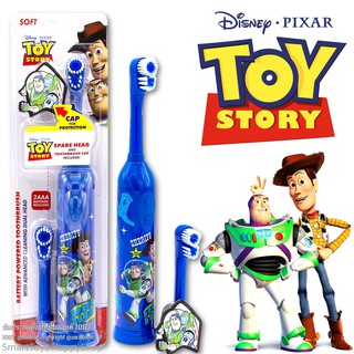 Disney Battery Toothbrush with Spare Head and Toothbrush Cap ชุดแปรงสีฟันใช้แบตเตอรี่สำหรับเด็กรุ่นพิเศษลิขสิทธิ์ของแท้