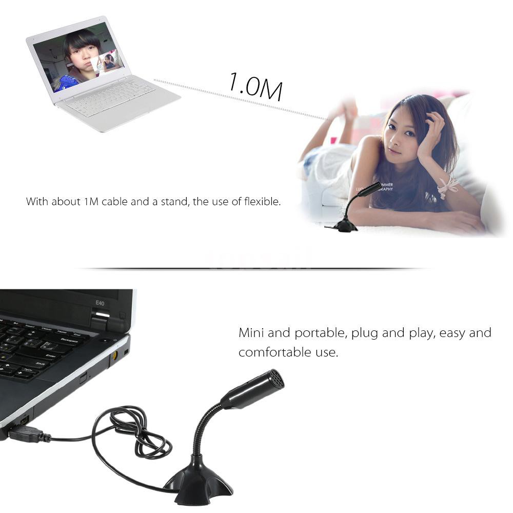 ☪เสื้อท็อป☪ ไมโครโฟนตั้งโต๊ะ Usb 360° ไมโครโฟน สามารถปรับได้ รองรับการแชทด้วยเสียง สําหรับ PC