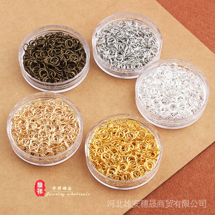 อุปกรณ์เครื่องประดับ Diy แหวนเดี่ยวละเอียดพิเศษแหวนเชื่อมต่อเปิดแหวนแหวนเหล็กต่างหูสร้อยคอสร้อยข้อมื