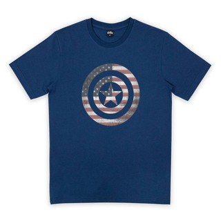 เสื้อยืดมาร์เวล โล่กัปตันอเมริกา MARVEL-Captain America-9520-NV (เปลี่ยนสีเมื่อโดนแดด)