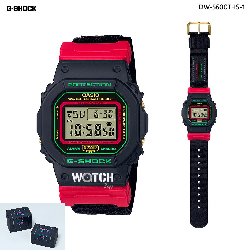 นาฬิกา | นาฬิกาข้อมือ | DW-5600THC-1 | รุ่นสีพิเศษ | G-SHOCK | นาฬิกา | CASIO