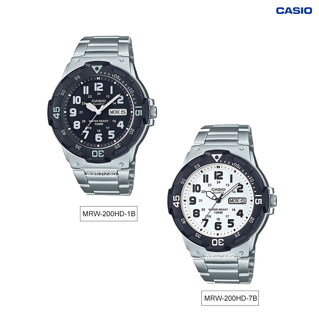 นาฬิกา | นาฬิกาข้อมือ  | MRW-200HD | MRW-200HD-1B | MRW-200HD-7B | อะนาล็อก-ชาย | นาฬิกา | CASIO